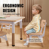 VEVOR Kids Table and 4 Chairs Set, Height Adjustable Toddler Table and Chair Set, Graffiti Desktop, Children Multi-Activity Table for Art, Craft, Reading, Learning