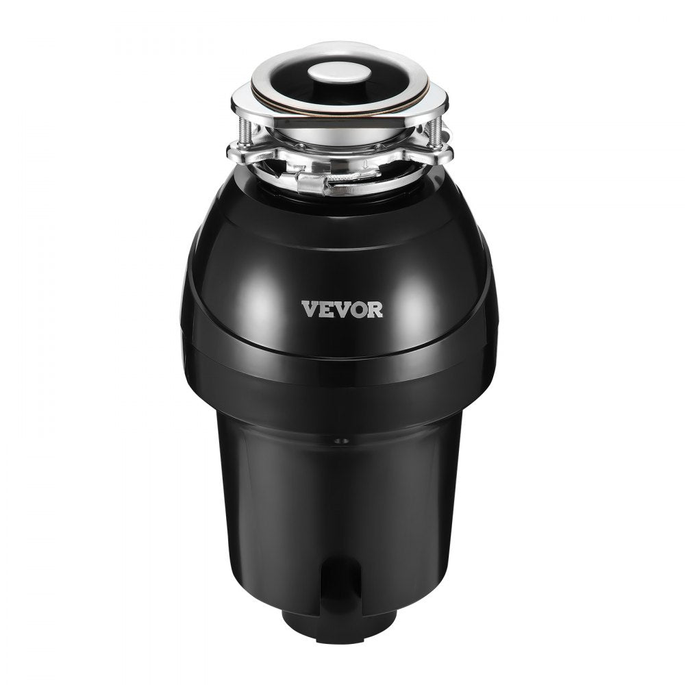 VEVOR Garbage Disposal, 1.25HP 3360RPM Continuous Feed Food Waste Disposer, 3-Bolt Mount Food Waste Grinding System with Sound Reduction, Power Cord & Splash Guard for Kitchen Sinks