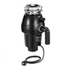 VEVOR Garbage Disposal, 1/2 HP 3450RPM Continuous Feed Food Waste Disposer, 3-Bolt Mount Food Waste Grinding System with Sound Reduction, Power Cord & Splash Guard for Kitchen Sinks