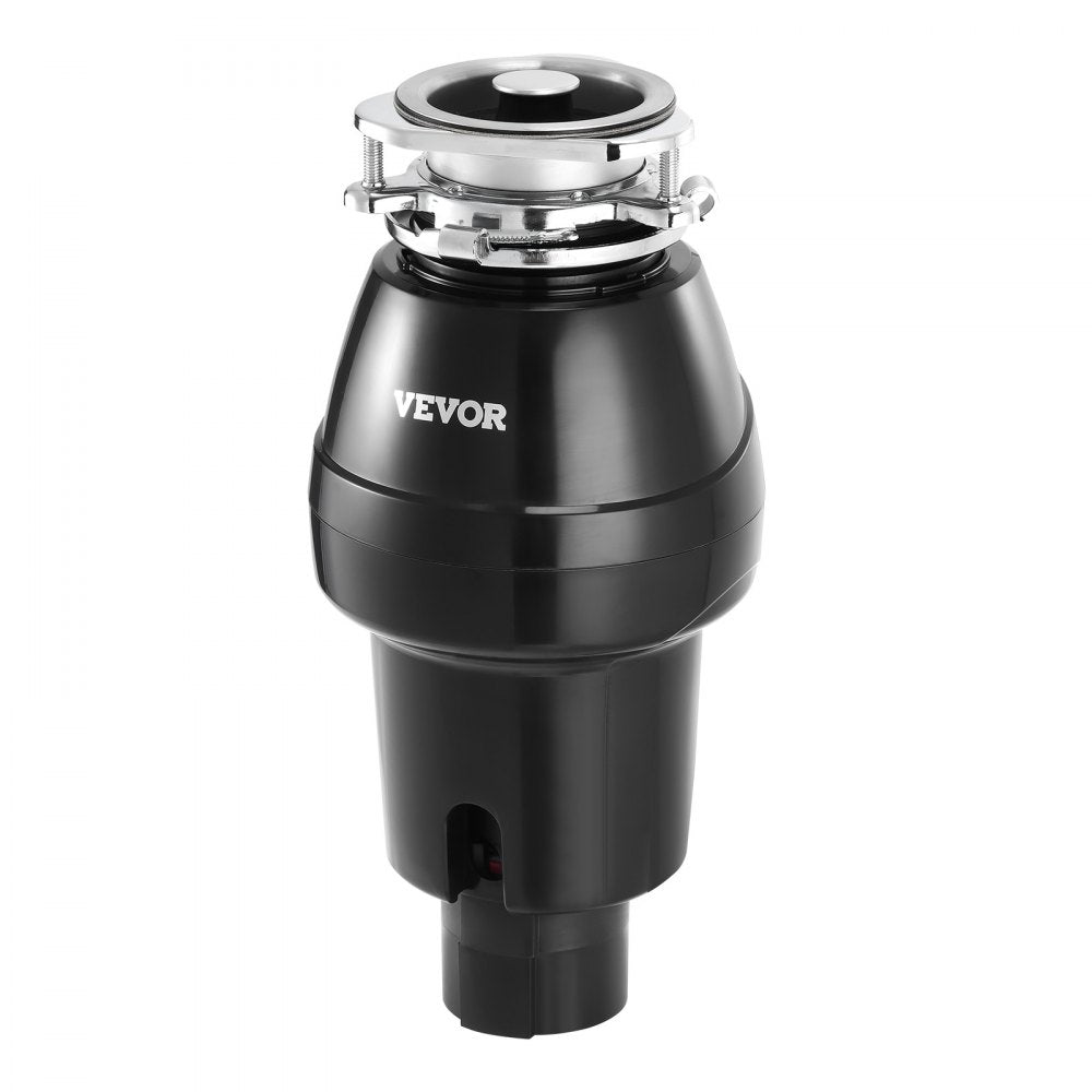 VEVOR Garbage Disposal, 3/4 HP 3260RPM Continuous Feed Food Waste Disposer, 3-Bolt Mount Food Waste Grinding System with Sound Reduction, Power Cord & Splash Guard for Kitchen Sinks