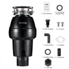 VEVOR Garbage Disposal, 3/4 HP 3260RPM Continuous Feed Food Waste Disposer, 3-Bolt Mount Food Waste Grinding System with Sound Reduction, Power Cord & Splash Guard for Kitchen Sinks