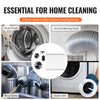VEVOR 22 Pieces 30 FEET Dryer Vent Cleaner Kit, Include 3 Different Sizes Flexible Lint Trap Brush, Reinforced Nylon Duct Cleaning Dryer Vent Brush, Dryer Cleaning Kit with Clamp Connectors