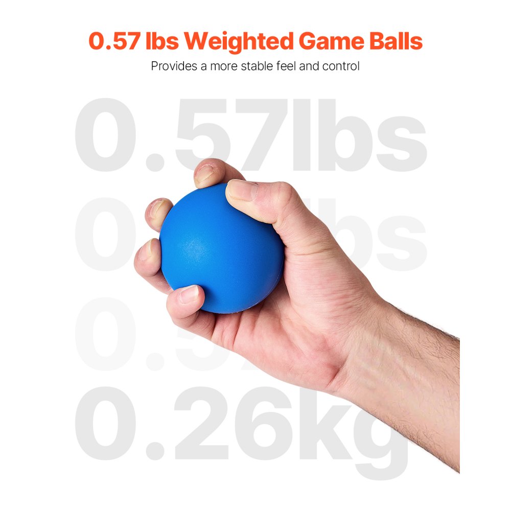 VEVOR Roll and Score Classic Arcade Game Ball, 4-pack Replacement Set, Arcade Accessory for Arcade Tossing Ball Games, Ideal for Adults Kids Family Recreation Game Rooms Outdoor Activities