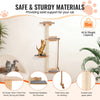 VEVOR 4 Tiers Tall Cat Tree, Cat Wall Furniture Set with 4 Jumping Boards, Wall-Mounted Cat Floating Shelf up to 40 lbs, 12 mm Pine Wood Cat Perch for Sleeping, Playing, and Climbing