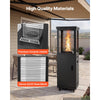 VEVOR 41000BTU Propane Patio Heater for Outdoor Use Portable with 2 Casters, for Party, Backyard, Home Garden, and Deck, Tip-Over Auto Shutoff, Stainless Steel Burner, Heats Up to 269 sq. ft., Black