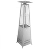 VEVOR 48000BTU Propane Patio Heater for Outdoor Use Portable with Wheels, for Party, Backyard, Home Garden, and Deck, Tip-Over Auto Shutoff, Stainless Steel Burner, Heats Up to 269 sq. ft., Silver
