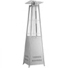 VEVOR 48000BTU Propane Patio Heater for Outdoor Use Portable with Wheels, for Party, Backyard, Home Garden, and Deck, Tip-Over Auto Shutoff, Stainless Steel Burner, Heats Up to 269 sq. ft., Silver