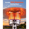 VEVOR 50000BTU Propane Patio Heater for Outdoor Use Portable with Wheels, for Party, Backyard, Home Garden, and Deck, Tip-Over Auto Shutoff, Stainless Steel Burner, Heats Up to 269 sq. ft., Bronze