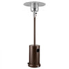 VEVOR 50000BTU Propane Patio Heater for Outdoor Use Portable with Wheels, for Party, Backyard, Home Garden, and Deck, Tip-Over Auto Shutoff, Stainless Steel Burner, Heats Up to 269 sq. ft., Bronze