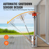 VEVOR Patio Heater for Outdoor Use, 50000BTU Propane Heater Tall Hammered With Round Table Design, Metal Burner and Wheels, Fixed Outdoor Patio Flame Heater for Patio, Party, Backyard, Garden, Silver