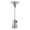 VEVOR Patio Heater for Outdoor Use, 50000BTU Propane Heater Tall Hammered With Round Table Design, Metal Burner and Wheels, Fixed Outdoor Patio Flame Heater for Patio, Party, Backyard, Garden, Silver