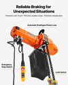 Reliable braking and safety: limit switch and emergency stop