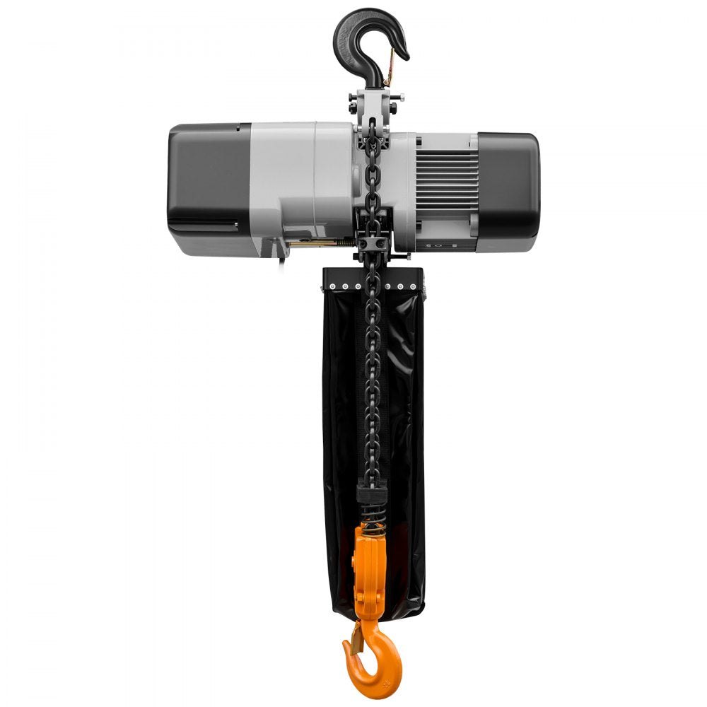 VEVOR 6000 lbs Electric Chain Hoist 30 ft Lift Three-Phase Overhead Crane, Double G100 Chain with 328 ft Wireless & 27 ft Wired Remote Control, 208-240V/440-480V, for Factories, Warehouses, Garages
