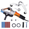 VEVOR Pipe Tube Polisher Sander, 1000W Pipe Belt Sander with 6 Variable Speeds 1100-3200rpm, Professional Belt Sander Grinding Machine with 50PCS Sanding Belts for Burnishing Finishing Rust Removal