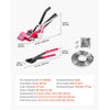 VEVOR Steel Banding Strapping Kit, Heavy Duty Banding Sealer Tool with 200 ft Binding Straps, 200 Metal Clasps, Manual Pallet Packaging Strapping Kit for Warehouse, Transportation, Industrial Bundling