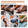 VEVOR Random Orbital Sander 5 & 6-Inch, 350W Brushless Orbital Sander, 10,000 PRM 6 Variable Speed Electric Palm Sander with 20PCS Sandpapers, Dust Connector & Hose for Woodworking Detailing Sanding