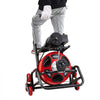 VEVOR Drain Cleaner Machine 100 FT x 1/2 Inch, Auto Feed Sewer Snake Auger, Portable Drain Cleaning Machine with Climbing Wheels, Adjustable Drum, 8 Cutters & Foot Switch for 2" to 6" Pipes