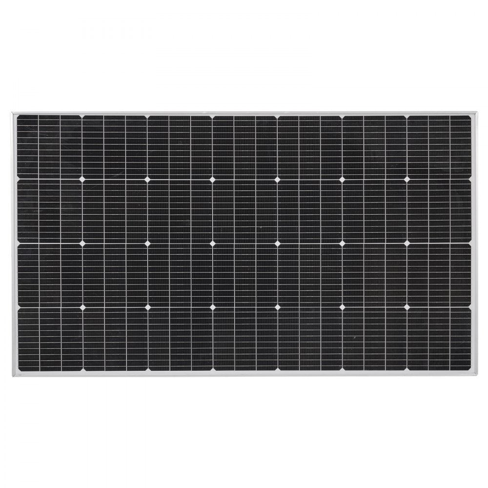 VEVOR 200W Monocrystalline Solar Panel, 23% High-Efficiency Mono PV Module with Stable MC4 Output & Aluminum Frame, IP65 Waterproof Solar Panel for Car Boat RV Flat Rooftop Off-Grid Applications