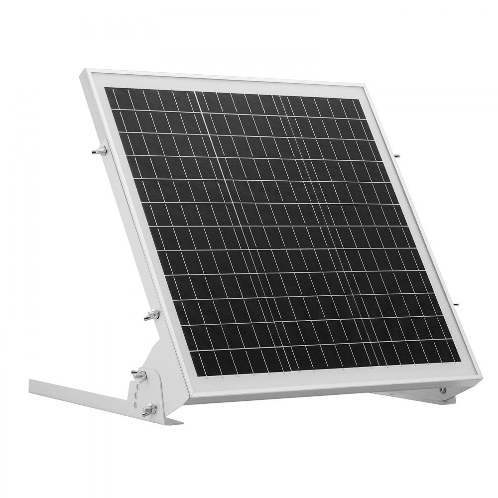 VEVOR 20W 12V Solar Battery Trickle Charger Maintainer, Mono Solar Panel Battery Charger with Built-in MPPT Controller & Adjustable Mount Bracket, IP65 Waterproof for Car Boat RV Trailer House Roof