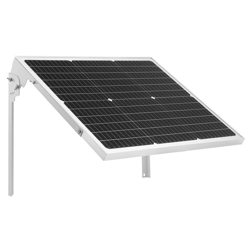 VEVOR 50W 12V Solar Battery Trickle Charger Maintainer, Mono Solar Panel Battery Charger with Upgraded MPPT Controller & Adjustable Mount Bracket, IP65 Waterproof for Car Boat RV Trailer House Roof