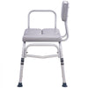 VEVOR Tub Transfer Bench for Bathtub 500lbs, Shower Seats for Adults, Lightweight Shower Bench for Elderly and Disabled with Padded Seat,  Non-Slip Bath Seats with Armrest and Reversible Backrest