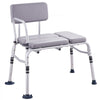 VEVOR Tub Transfer Bench for Bathtub 500lbs, Shower Seats for Adults, Lightweight Shower Bench for Elderly and Disabled with Padded Seat,  Non-Slip Bath Seats with Armrest and Reversible Backrest