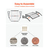 VEVOR Awnings for Door Entrance, 38 x 40 in, Exterior Front Door Window Awnings with Drainage & ABS Bracket, Rain Snow Sun Protection, Overhang Polycarbonate Door Canopy for Porch Patio, Clear