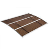 VEVOR Awnings for Door Entrance, 39 x 59 in, Exterior Front Door Window Awnings with Drainage & Metal Bracket, Rain Snow Sun Protection, Overhang Polycarbonate Door Canopy for Porch Patio, Brown