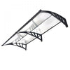 VEVOR Awnings for Door Entrance, 38 x 78 in, Exterior Front Door Window Awnings with Drainage & ABS Bracket, Rain Snow Sun Protection, Overhang Polycarbonate Door Canopy for Porch Patio, Clear