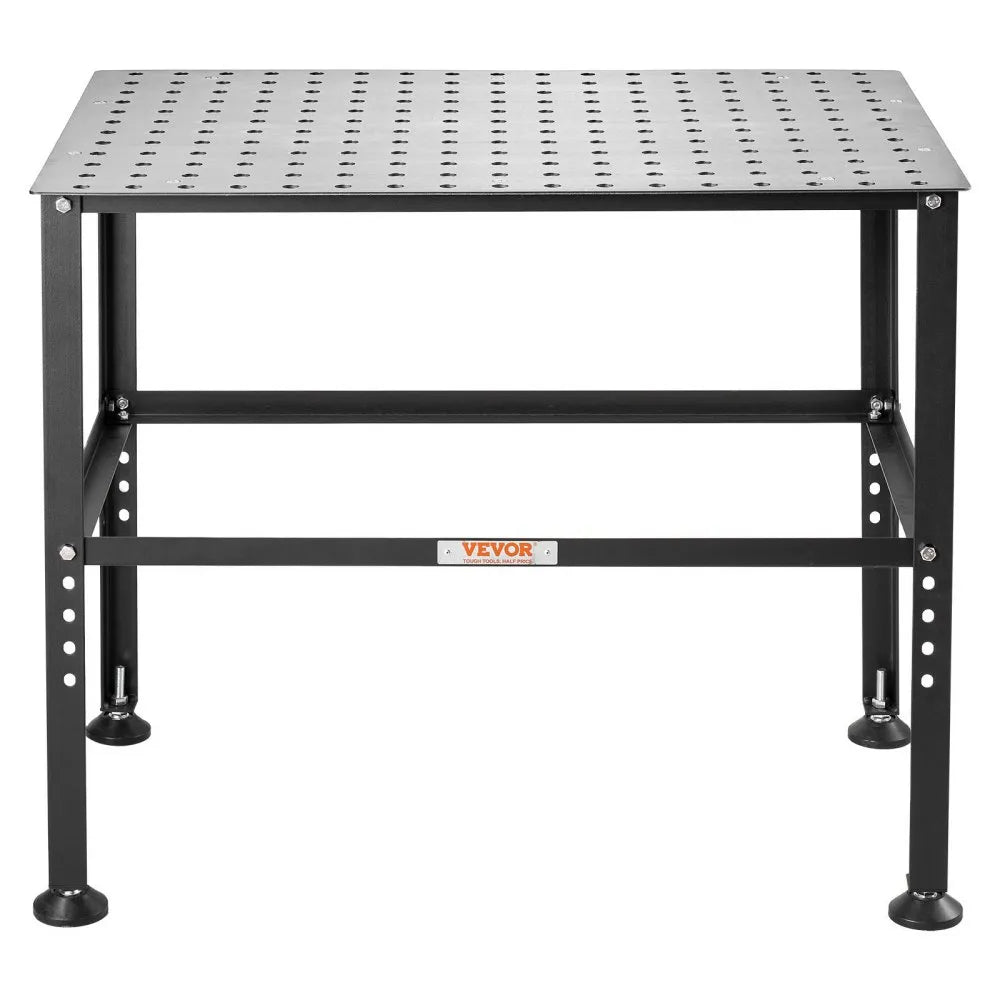VEVOR Welding Table 36" x 24", 800LBS Capacity Welding Workbench Table, Heavy-Duty Work Bench with 0.63" Fixture Holes and Non-slip Foot Pads for Welding Assembly Repair Works