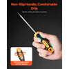 VEVOR Screwdriver Set, 12-Piece Hand Tools Set with Magnetic Tips, Includes 5 Phillips and 5 Flat Head Bits, Z-Type Bit, Professional Repair Tool Kit for Sockets, Furniture, Home Appliances, Bicycles