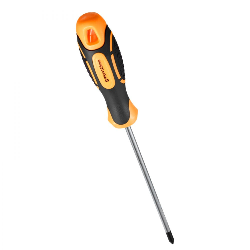 VEVOR Screwdriver Set, 12-Piece Hand Tools Set with Magnetic Tips, Includes 5 Phillips and 5 Flat Head Bits, Z-Type Bit, Professional Repair Tool Kit for Sockets, Furniture, Home Appliances, Bicycles