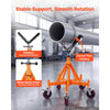 VEVOR Heavy Duty Pipe Roller Stand with Casters for 4-36 in Pipes, Adjustable Height 31"-41", 360° Swivel Casters & Security Chain, 2500 lbs Capacity Roller Stand for Pipe Welding Fabrication