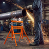 VEVOR Pipe Stand with Roller Head, Heavy Duty 2500LBS Capacity, Fits 2"-36" Pipes, 34"-52" Adjustable Height, Dual-Roller Pipe Stand, Rugged Carbon Steel Support for Welding, Fabrication & Woodworking