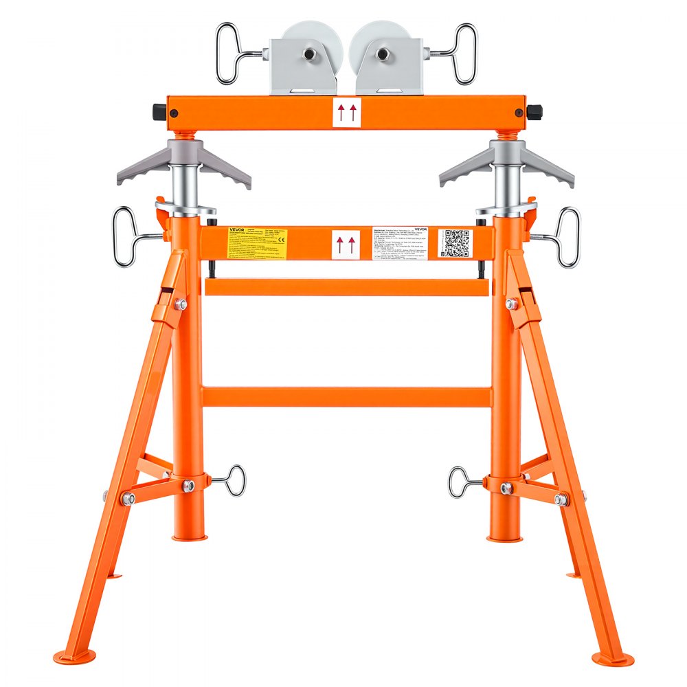 Vevor Pipe Stand Roller Head Adjustable 34