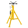 VEVOR V-Head Pipe Stand for 1/8–12 in Pipes, Heavy-Duty 2500LBS Capacity, Adjustable Height 28" - 52", Portable Folding Support Stand for Welding, Cutting & Versatile Piping Projects