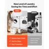 VEVOR Laundry Pedestal, 12 in Height, Washer and Dryer Pedestals with 700 lbs Weight Load Capacity, Non-Slip Feet, 28.3 x 28.3 in Washing Machine Stand Universal Fit, White, 2 Pack