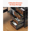 VEVOR L-Shaped Computer Desk, 59-inch Reversible Corner Gaming Desk with Drawers & Storage Shelves, Modern Stylish PC Table Sturdy Work Workstation for Home Office - Easy to Assembly
