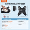 VEVOR Weighted Vest, 12 lbs Weight Vest with Reflective Stripe, Adjustable Buckle Body Weight Vest for Men Women, Workout Equipment for Strength Training, Running, Jogging, Fitness, and Weight Loss
