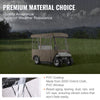 VEVOR Golf Cart Enclosure, with 4-Sided Fairway Deluxe, 300D Waterproof Driving Enclosure with Transparent Windows, Fit for 2+2 Seats Golf Carts (Roof Up to 78.7''L)
