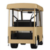 VEVOR Golf Cart Enclosure, with 4-Sided Fairway Deluxe, 300D Waterproof Driving Enclosure with Transparent Windows, Fit for 2+2 Seats Golf Carts (Roof Up to 78.7''L)
