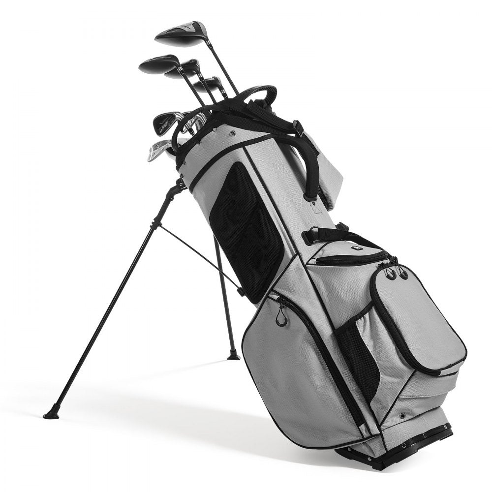 VEVOR Golf Cart Bag, 14 Way Top Divider Organizer, 2-in-1 Golf Club Bag with Full-length Divider, Dual Shoulder Straps, Support Legs, Rain Hood, Storage Pockets, Lightweight Polyester for Men & Women
