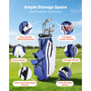 VEVOR Golf Cart Bag, 7 Way Top Divider Organizer, Club Stand Bag with Full-length Divider, Handles, Dual Support Legs, Storage Pockets, Dual Shoulder Straps, Rain Hood, Lightweight for Men and Women