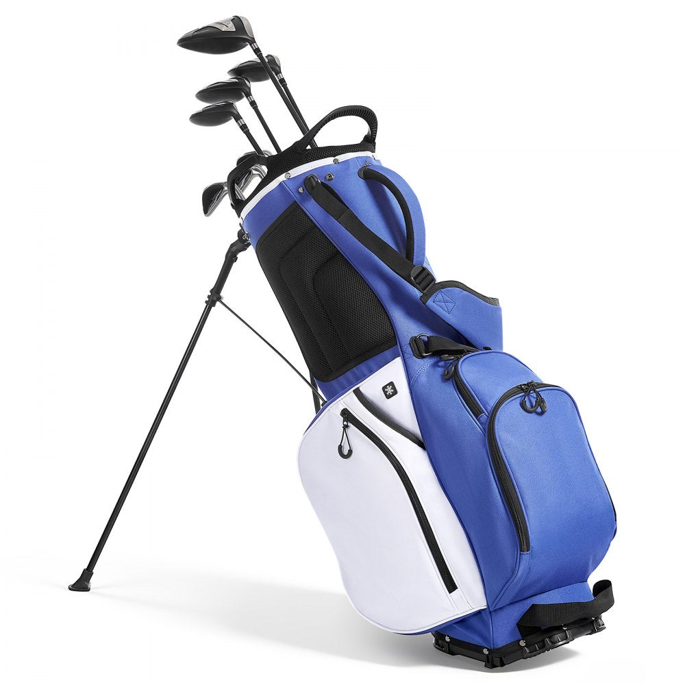 VEVOR Golf Cart Bag, 7 Way Top Divider Organizer, Club Stand Bag with Full-length Divider, Handles, Dual Support Legs, Storage Pockets, Dual Shoulder Straps, Rain Hood, Lightweight for Men and Women