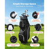 VEVOR Golf Cart Bag, 14 Way Top Divider Organizer, Golf Club Bag with Full-length Divider, Storage Pockets, Shoulder Strap, Rain Hood, Smooth Zippers, High-Strength 900D Polyester for Men & Women