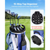 VEVOR Golf Cart Bag, 15 Way Top Divider Organizer, Golf Club Bag with Full-length Divider, Storage Pockets, Ergonomic Shoulder Strap, Rain Hood, Smooth Zippers, Lightweight Polyester for Men & Women