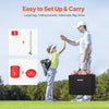 VEVOR Backyard Golf Game, 3 Hole Golf Course, Golf Game Practice Games, Golf Chipping Game for Family, Adults and Kids, Portable Outdoor Yard Golf Game for Lawn, Yard, Camping, Park, Beach