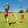 VEVOR Backyard Golf Game, 6 Hole Golf Course, Golf Game Practice Games, Golf Chipping Game for Family, Adults and Kids, Portable Outdoor Yard Golf Game for Lawn, Yard, Camping, Park, Beach