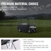 VEVOR Golf Cart Enclosure, Polyester Driving Enclosure, Club Car Covers Universal Fits for 2+2 Passenger Golf Carts, Sunproof and Dustproof Outdoor Cart Cover