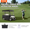 VEVOR Golf Cart Enclosure, Polyester Driving Enclosure, Club Car Covers Universal Fits for 2+2 Passenger Golf Carts, Sunproof and Dustproof Outdoor Cart Cover